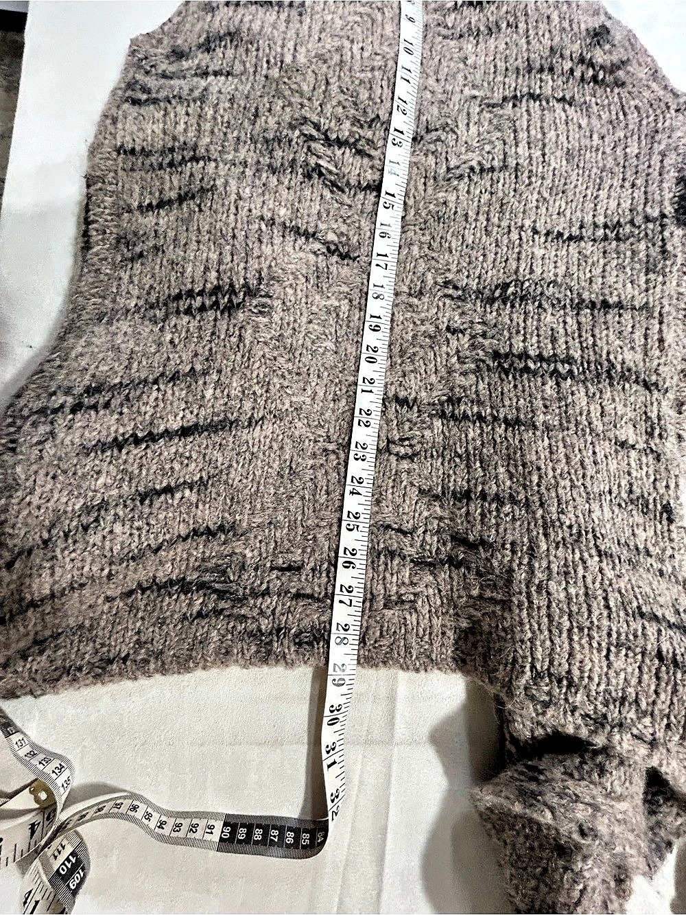 Elsamanda Made in Italy Mohair Wool Waterfall Sweater Vest One Size - Picture 11 of 12